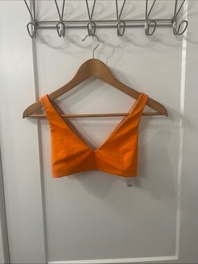 ASOS Orange Strappy Swim Top